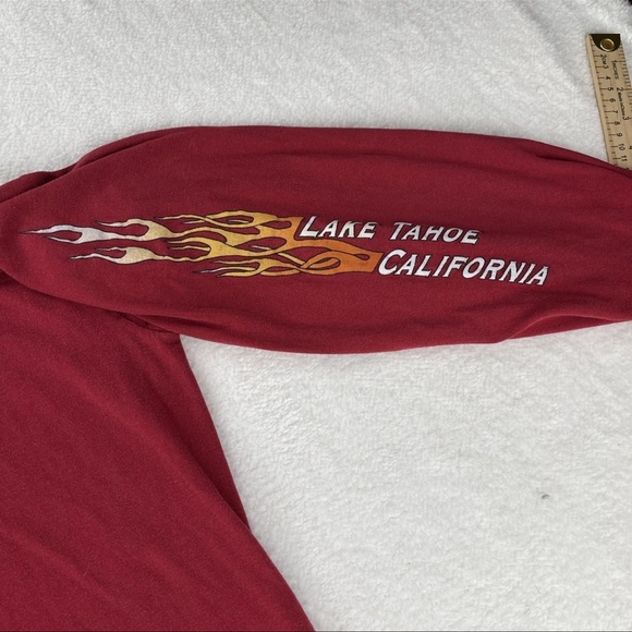 Vintage Lake Tahoe Storm Chasers T-shirt Adult 2XL Rare California Long Sleeve - Picture 4 of 13